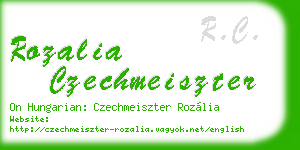 rozalia czechmeiszter business card